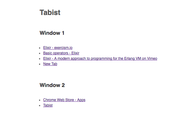 Tabist chrome谷歌浏览器插件_扩展第1张截图