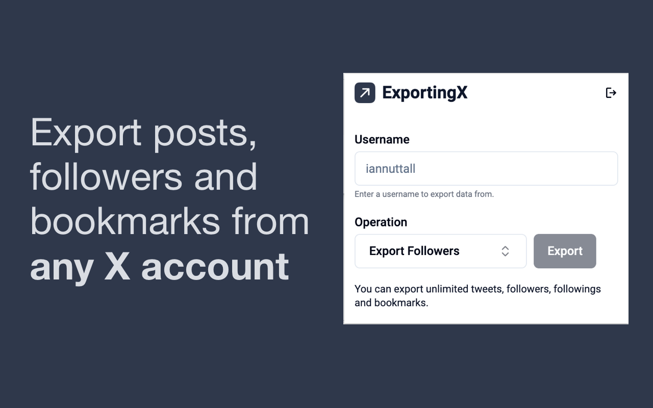 Exporting X chrome谷歌浏览器插件_扩展第2张截图