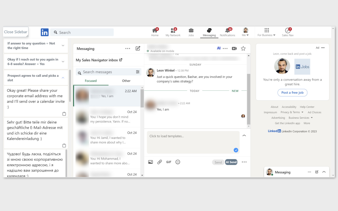 LeadhuntAI - Chrome Extension chrome谷歌浏览器插件_扩展第2张截图