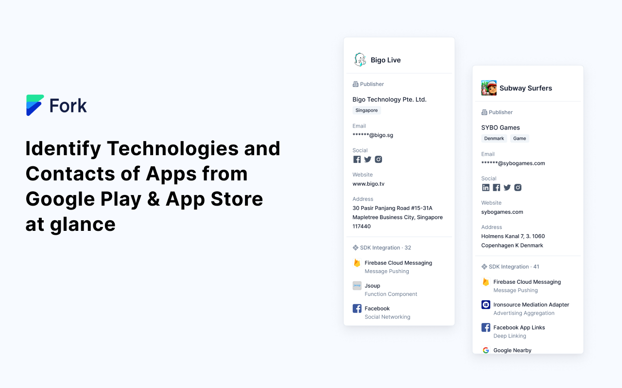 Fork.ai - Identify Technologies on Mobile App chrome谷歌浏览器插件_扩展第2张截图
