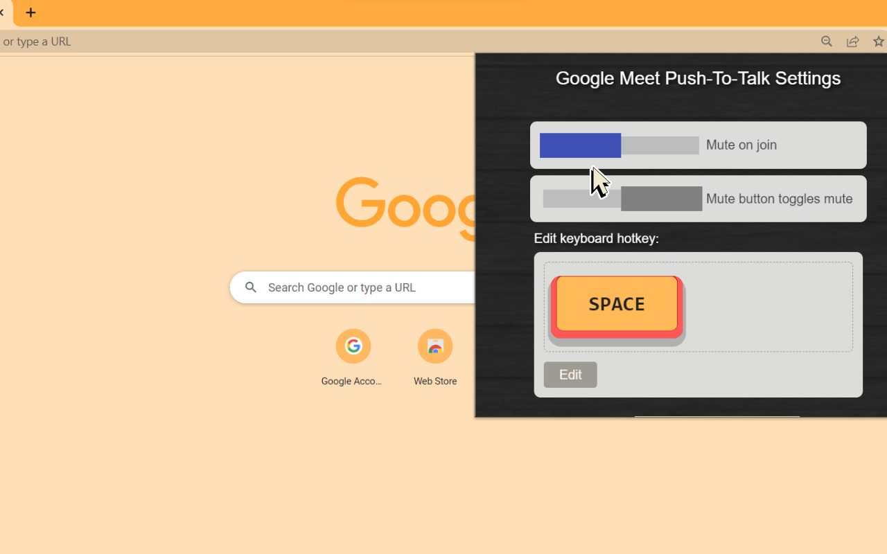 Google Meet & Zoom Push-To-Talk 2.0 chrome谷歌浏览器插件_扩展第1张截图
