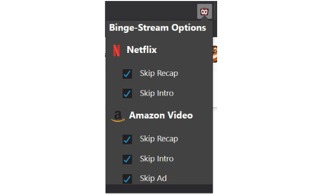 Binge Stream chrome谷歌浏览器插件_扩展第1张截图