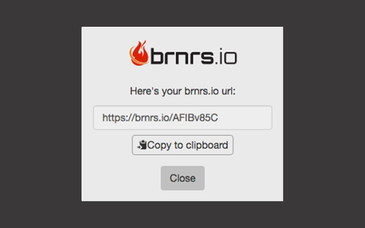 brnrs - Create private, temporary URLs chrome谷歌浏览器插件_扩展第1张截图