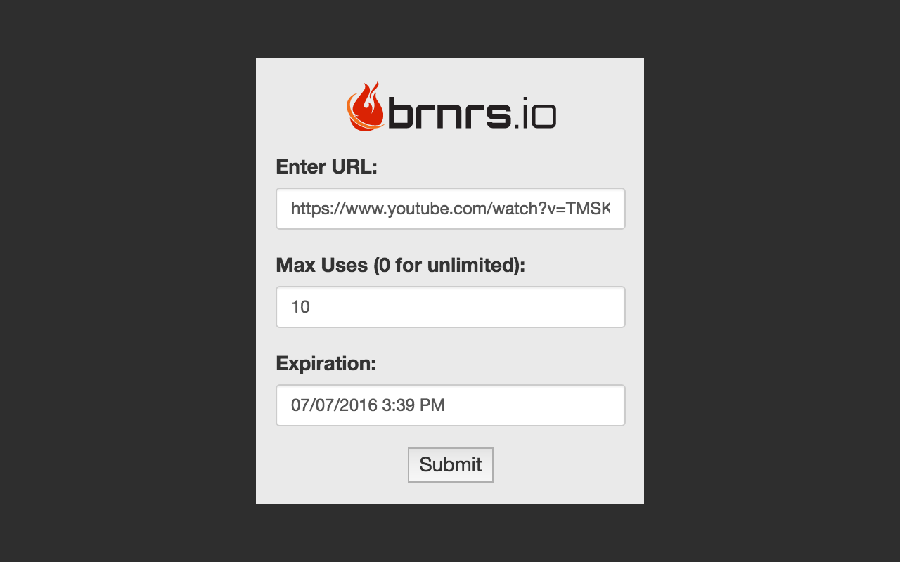 brnrs - Create private, temporary URLs chrome谷歌浏览器插件_扩展第2张截图