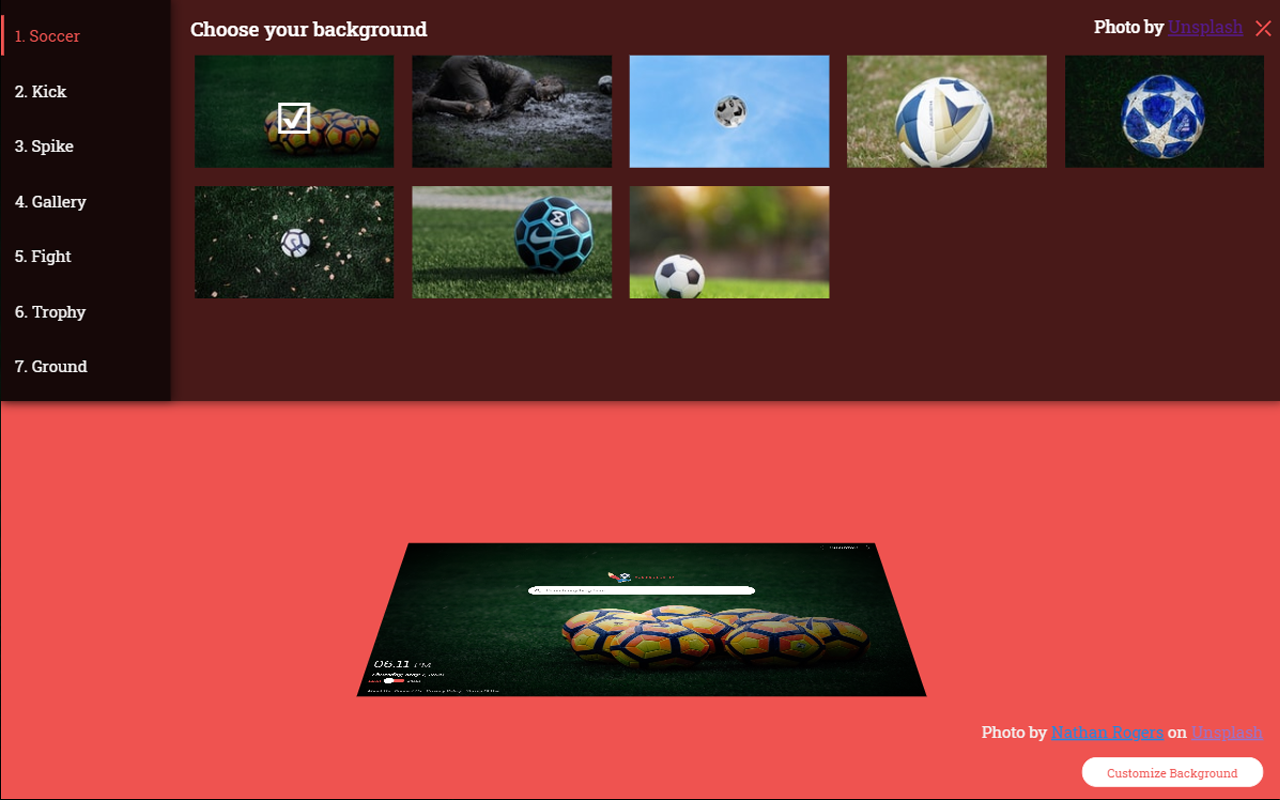 Soccer Extension chrome谷歌浏览器插件_扩展第2张截图