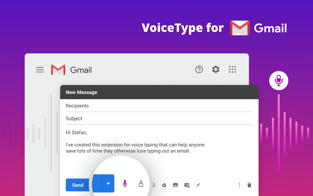 VoiceType for Mail chrome谷歌浏览器插件_扩展第1张截图