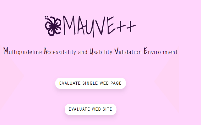 MAUVE ++ Plugin Validator chrome谷歌浏览器插件_扩展第1张截图