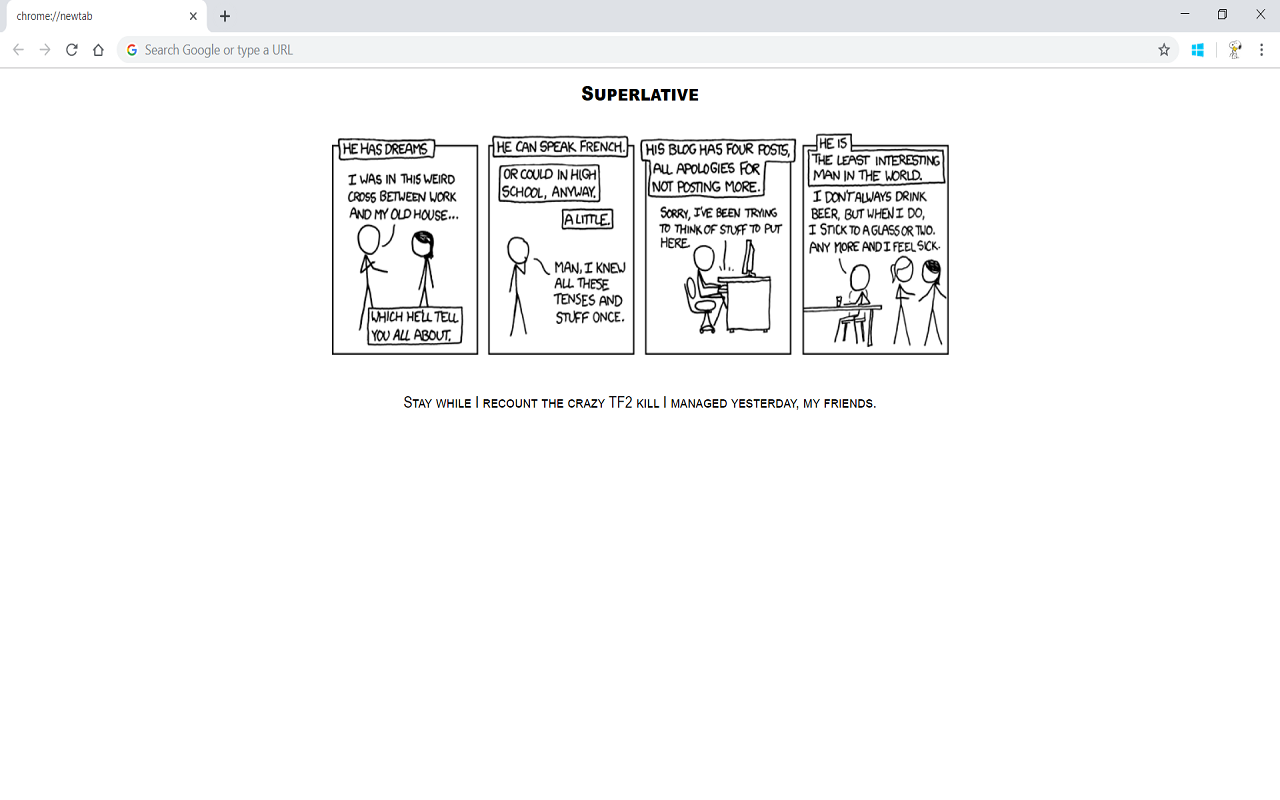 XKCD New Tab chrome谷歌浏览器插件_扩展第1张截图
