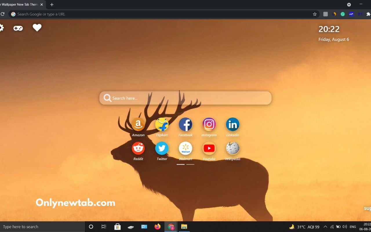 Moose Wallpaper New Tab Theme chrome谷歌浏览器插件_扩展第2张截图