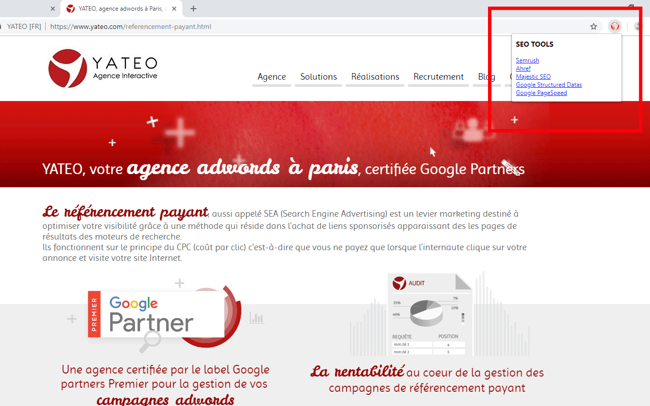 SEO TOOLS - YATEO chrome谷歌浏览器插件_扩展第1张截图