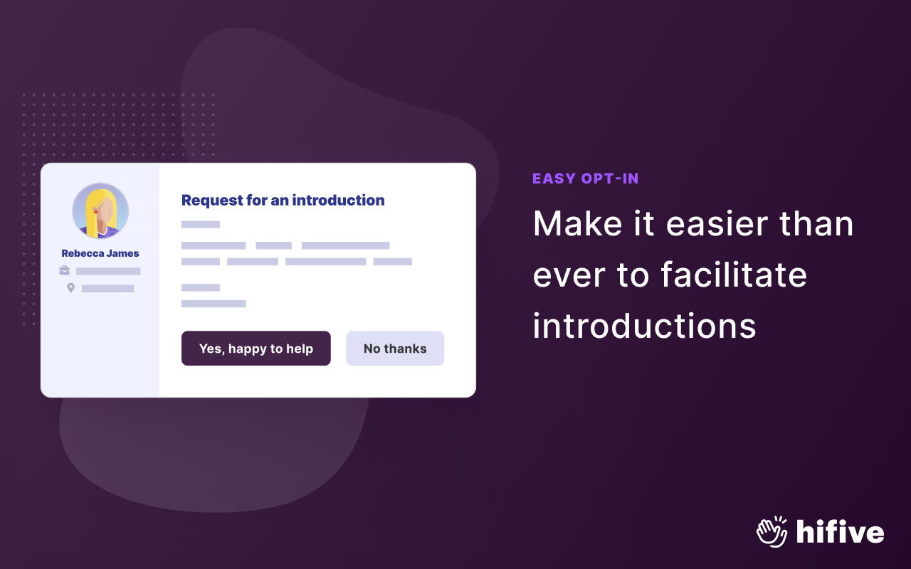 Hifive - Request intros from your network chrome谷歌浏览器插件_扩展第3张截图
