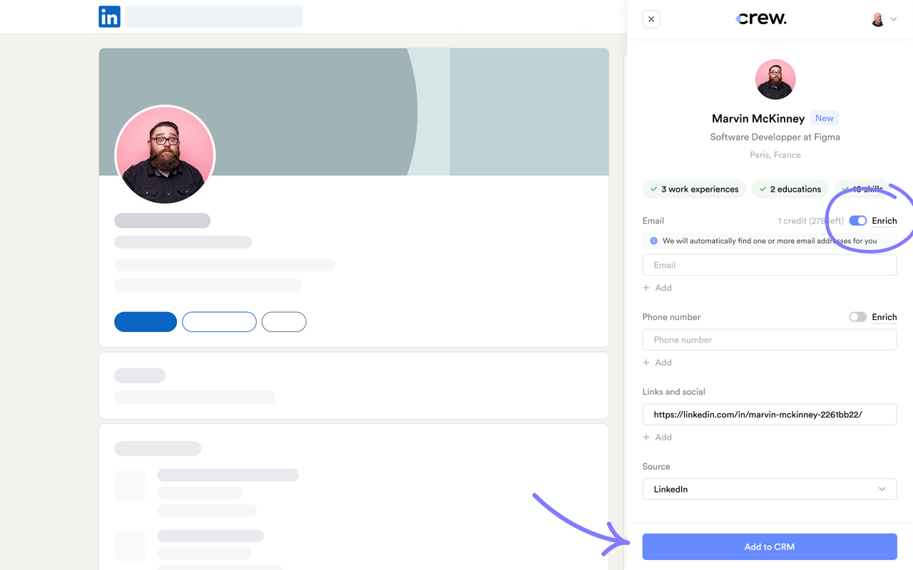 Crew CRM - outbound recruiting platform chrome谷歌浏览器插件_扩展第5张截图