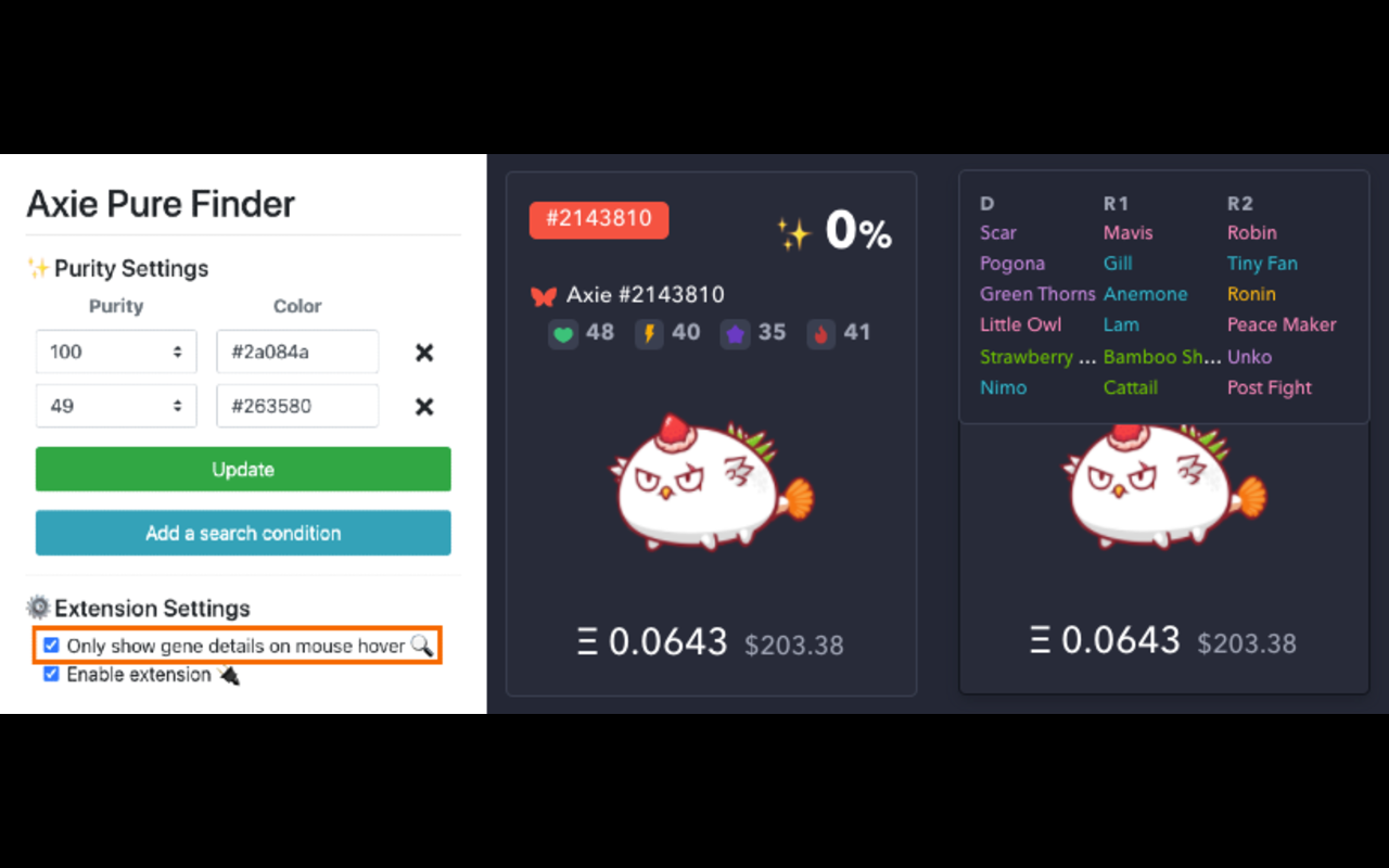 AxieDex - The Ultimate Axie Extension chrome谷歌浏览器插件_扩展第6张截图