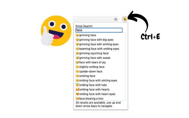 Emoji Selector chrome谷歌浏览器插件_扩展第1张截图