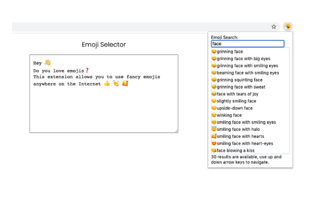 Emoji Selector chrome谷歌浏览器插件_扩展第2张截图