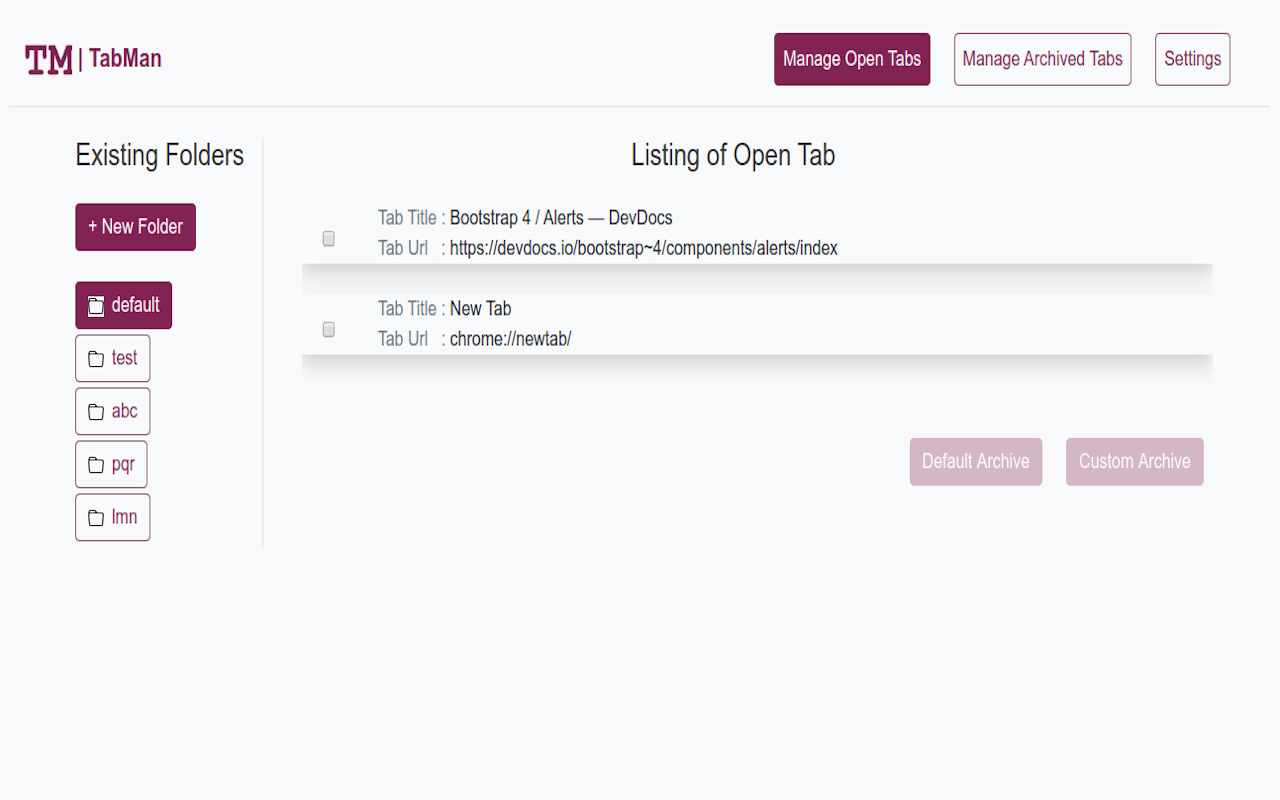 TabMan chrome谷歌浏览器插件_扩展第3张截图