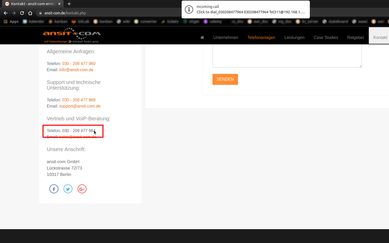 ansitel Click-to-Dial chrome谷歌浏览器插件_扩展第1张截图
