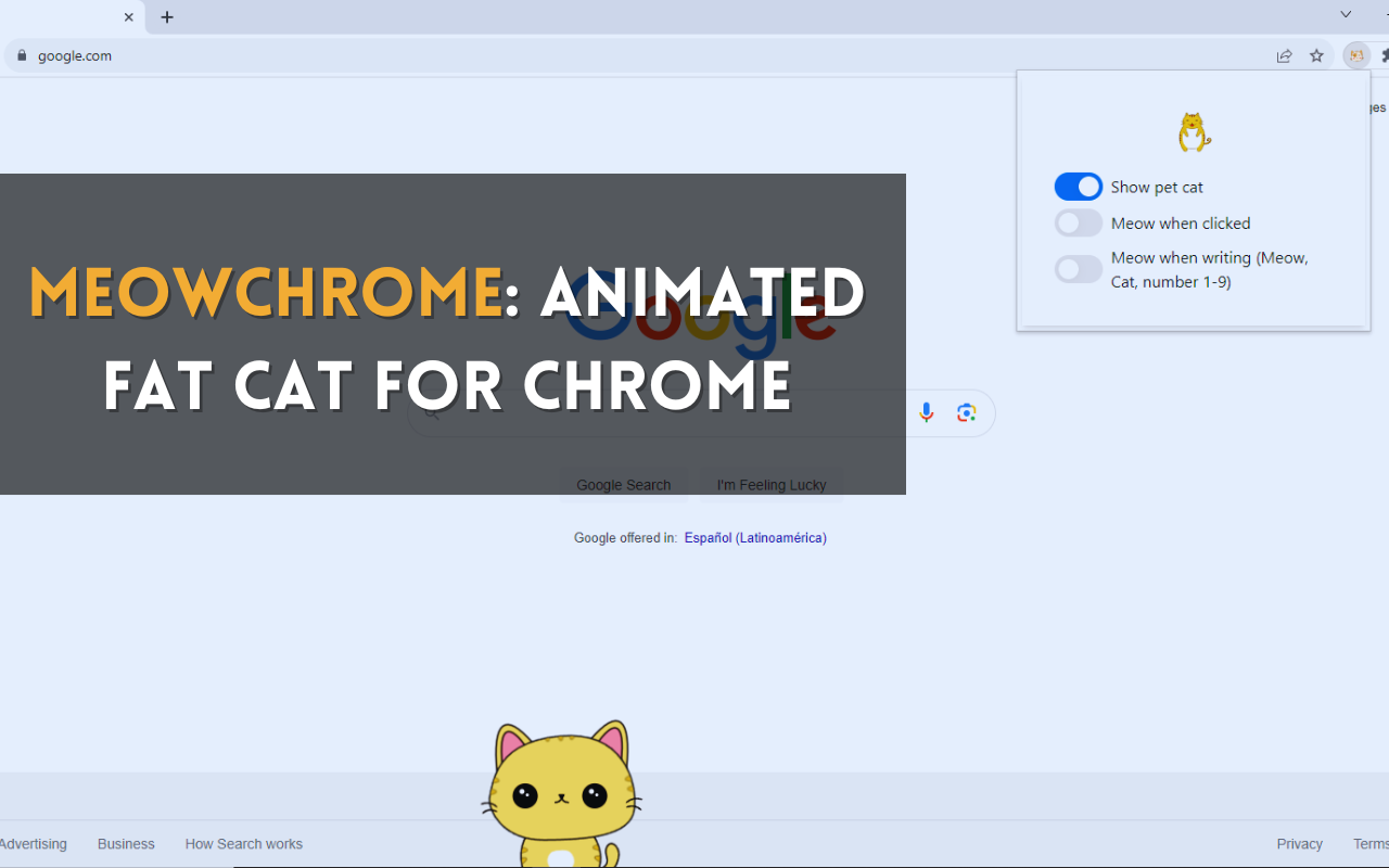 Animated Cat for Chrome chrome谷歌浏览器插件_扩展第1张截图