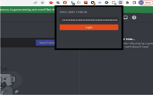 Discord Token Login chrome谷歌浏览器插件_扩展第1张截图