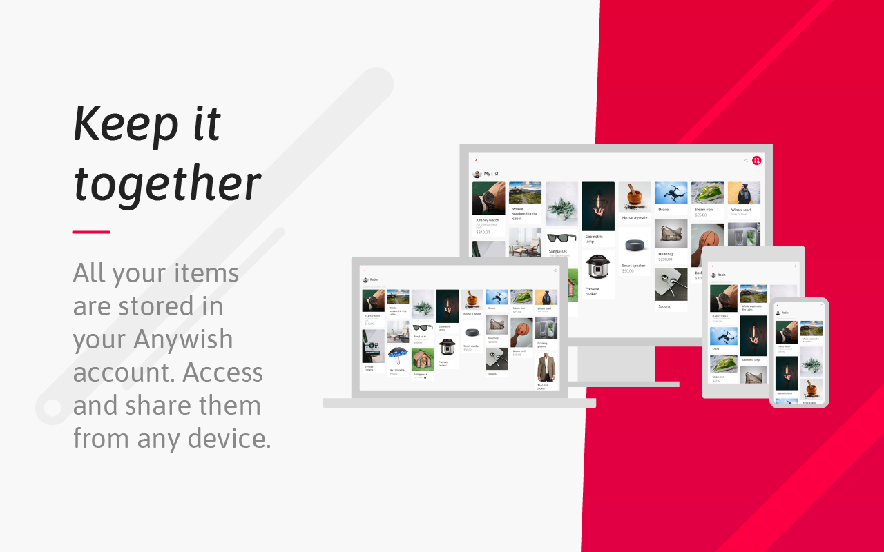 Anywish | Wishlists and online gift lists chrome谷歌浏览器插件_扩展第1张截图