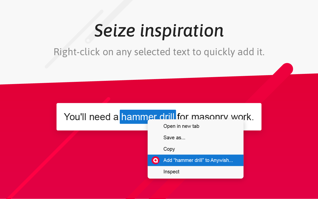 Anywish | Wishlists and online gift lists chrome谷歌浏览器插件_扩展第4张截图