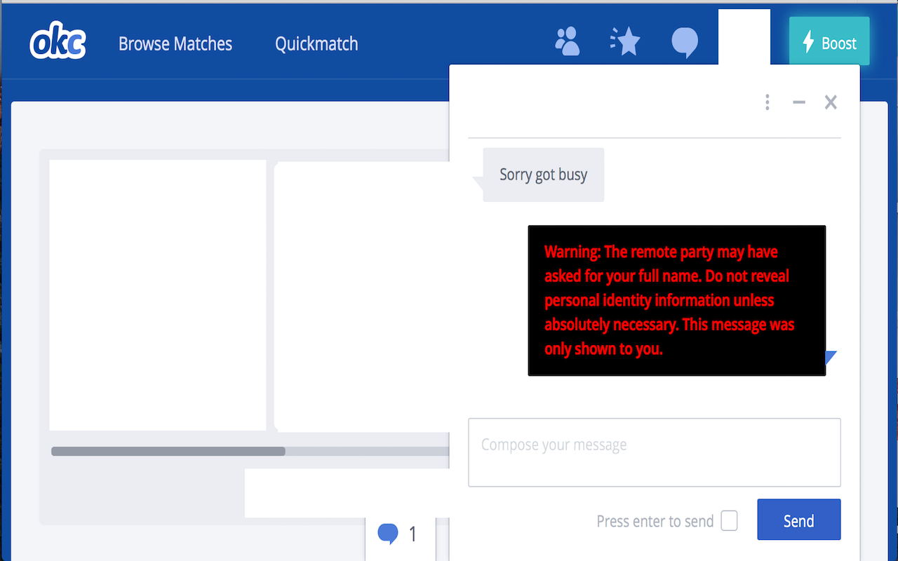 DatingDefender chrome谷歌浏览器插件_扩展第1张截图