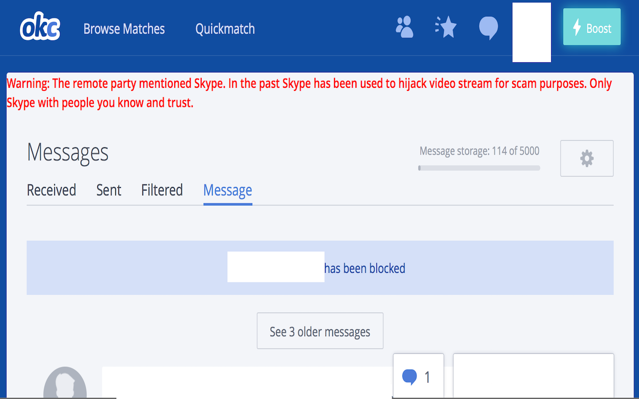 DatingDefender chrome谷歌浏览器插件_扩展第3张截图
