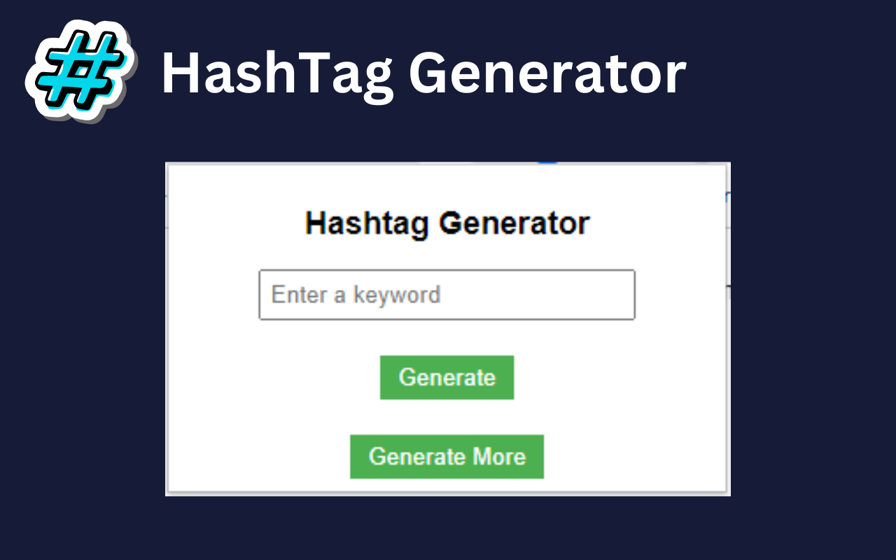 Hashtag Generator chrome谷歌浏览器插件_扩展第1张截图