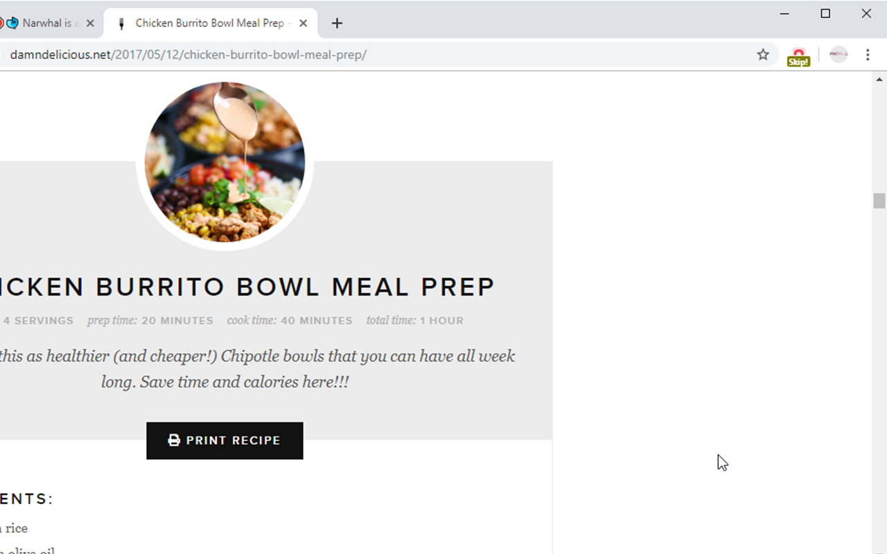 Narwhal chrome谷歌浏览器插件_扩展第1张截图
