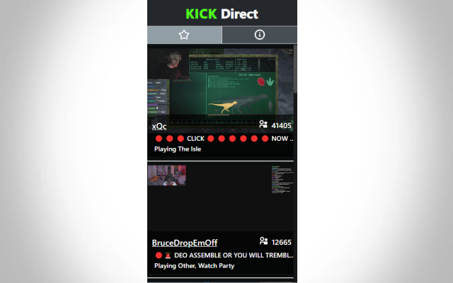 Kick Direct chrome谷歌浏览器插件_扩展第1张截图