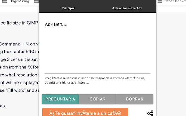 Ask Ben (Chat GPT) Anything AI chrome谷歌浏览器插件_扩展第1张截图