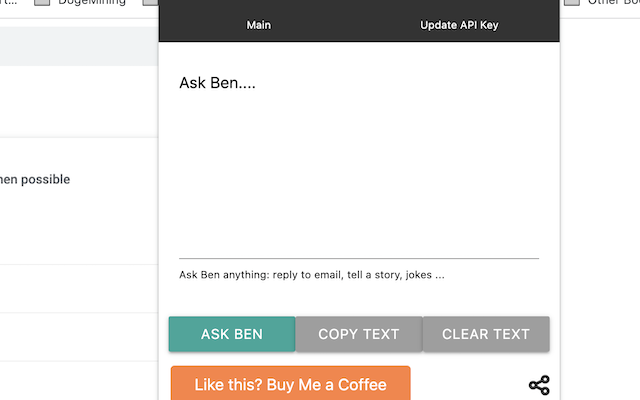 Ask Ben (Chat GPT) Anything AI chrome谷歌浏览器插件_扩展第2张截图