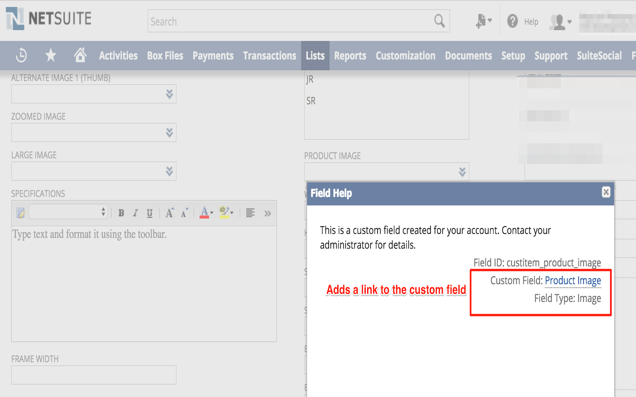 NetSuite Advanced Field Help chrome谷歌浏览器插件_扩展第2张截图