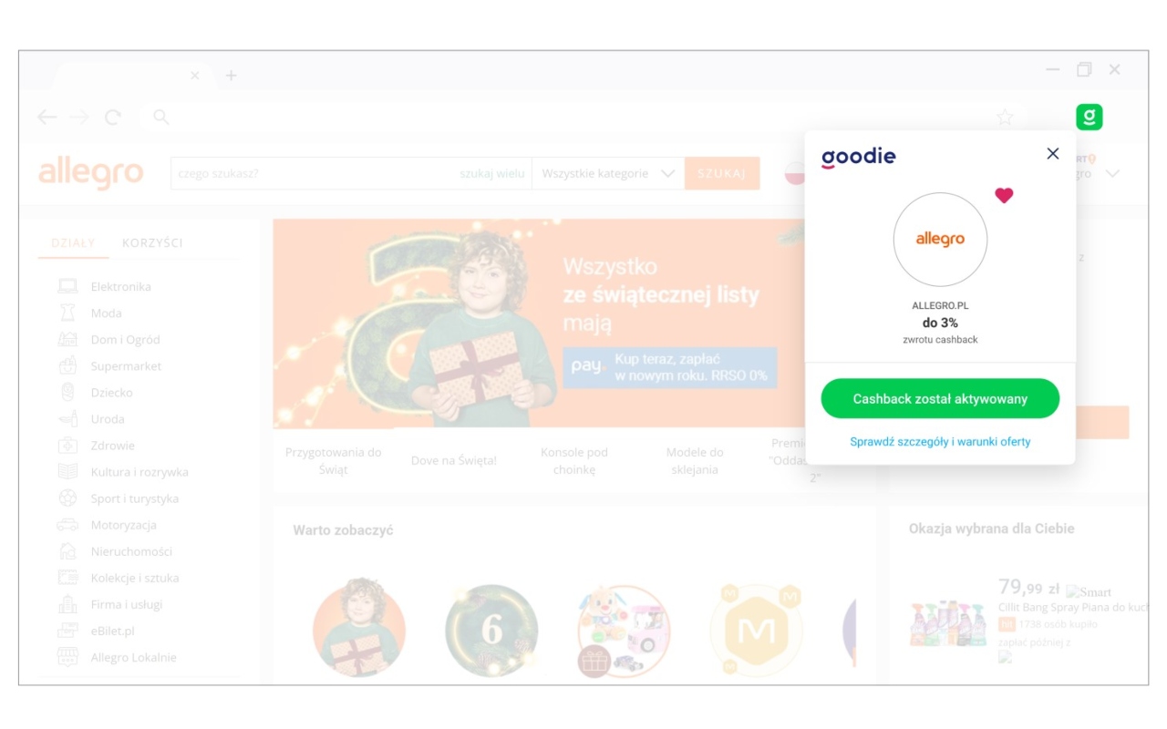 Goodie Cashback chrome谷歌浏览器插件_扩展第2张截图