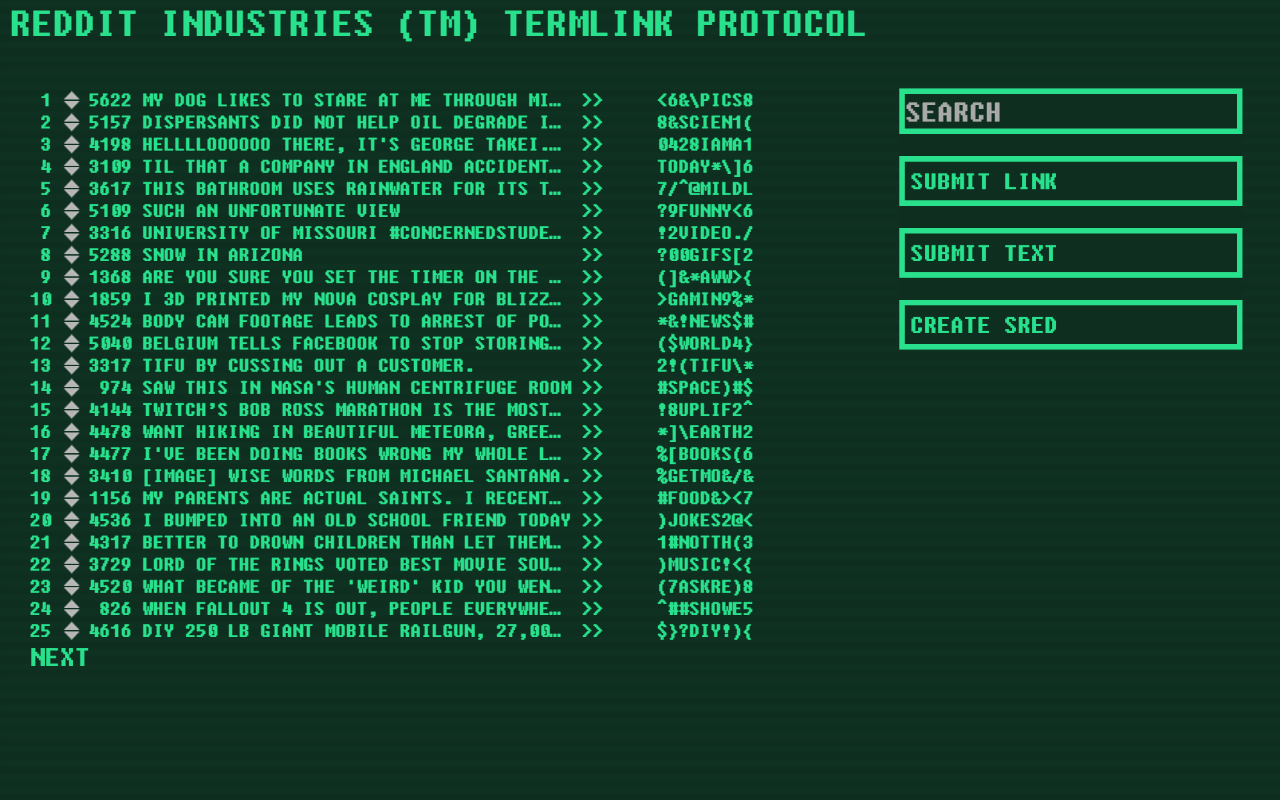 Fallout Terminal Reddit chrome谷歌浏览器插件_扩展第1张截图