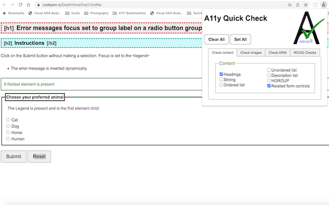 A11y quick check chrome谷歌浏览器插件_扩展第1张截图