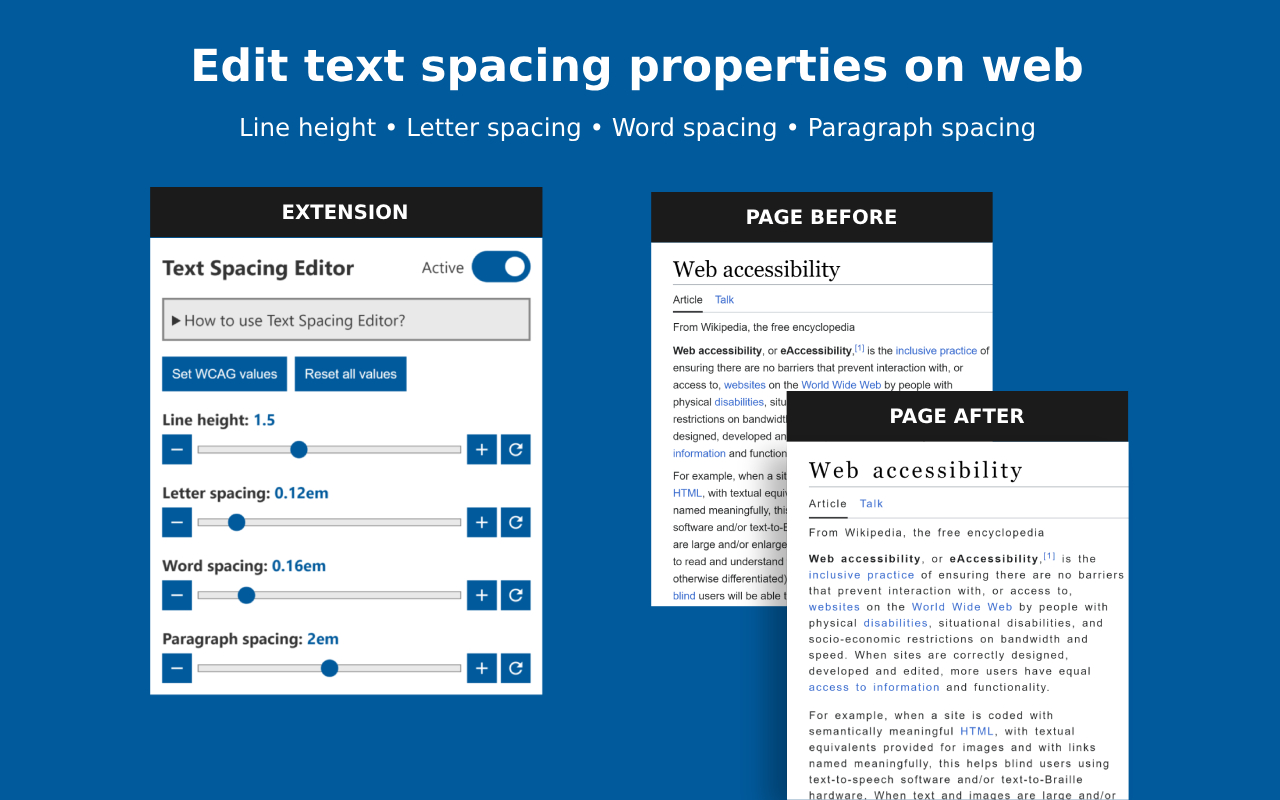 Text Spacing Editor chrome谷歌浏览器插件_扩展第2张截图