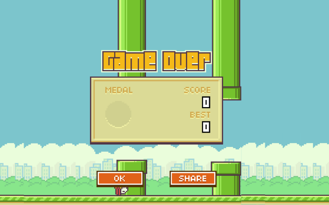 Flappy Bird Chrome chrome谷歌浏览器插件_扩展第2张截图