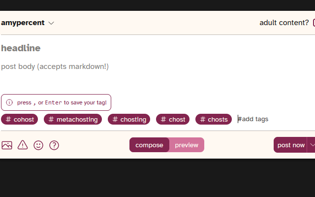 Cohost Tag Groups chrome谷歌浏览器插件_扩展第1张截图