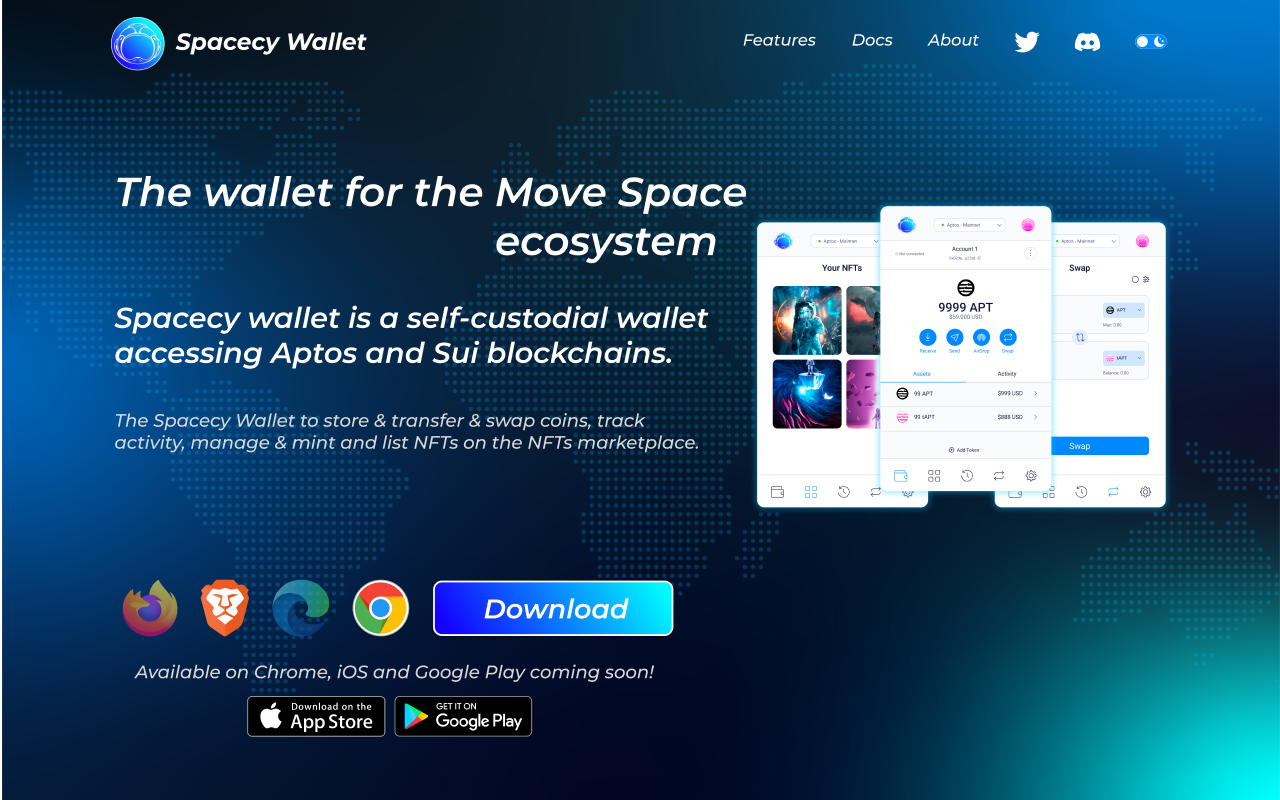 Spacecy Wallet chrome谷歌浏览器插件_扩展第2张截图