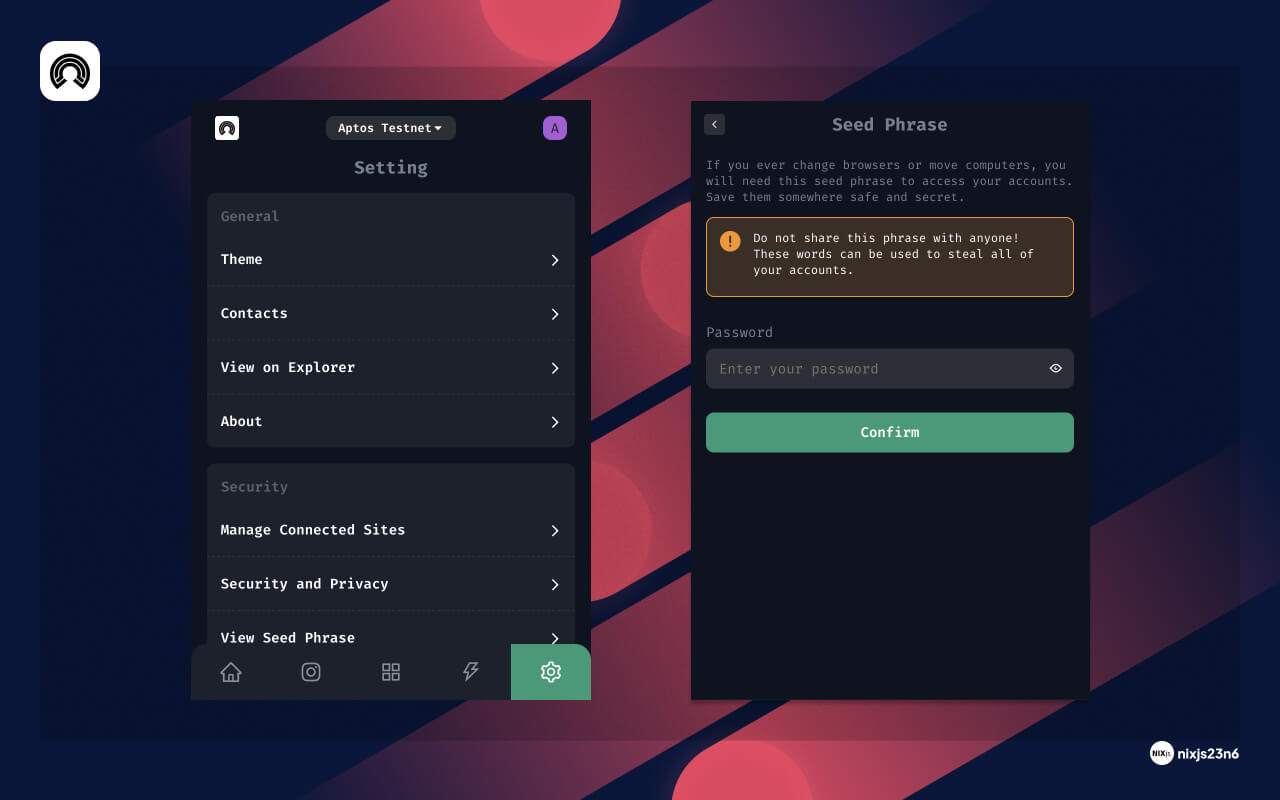 Omega Wallet - Aptos, SUI, EVM-based chrome谷歌浏览器插件_扩展第5张截图