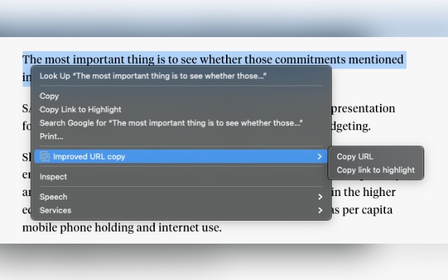 Improved URL copy chrome谷歌浏览器插件_扩展第4张截图