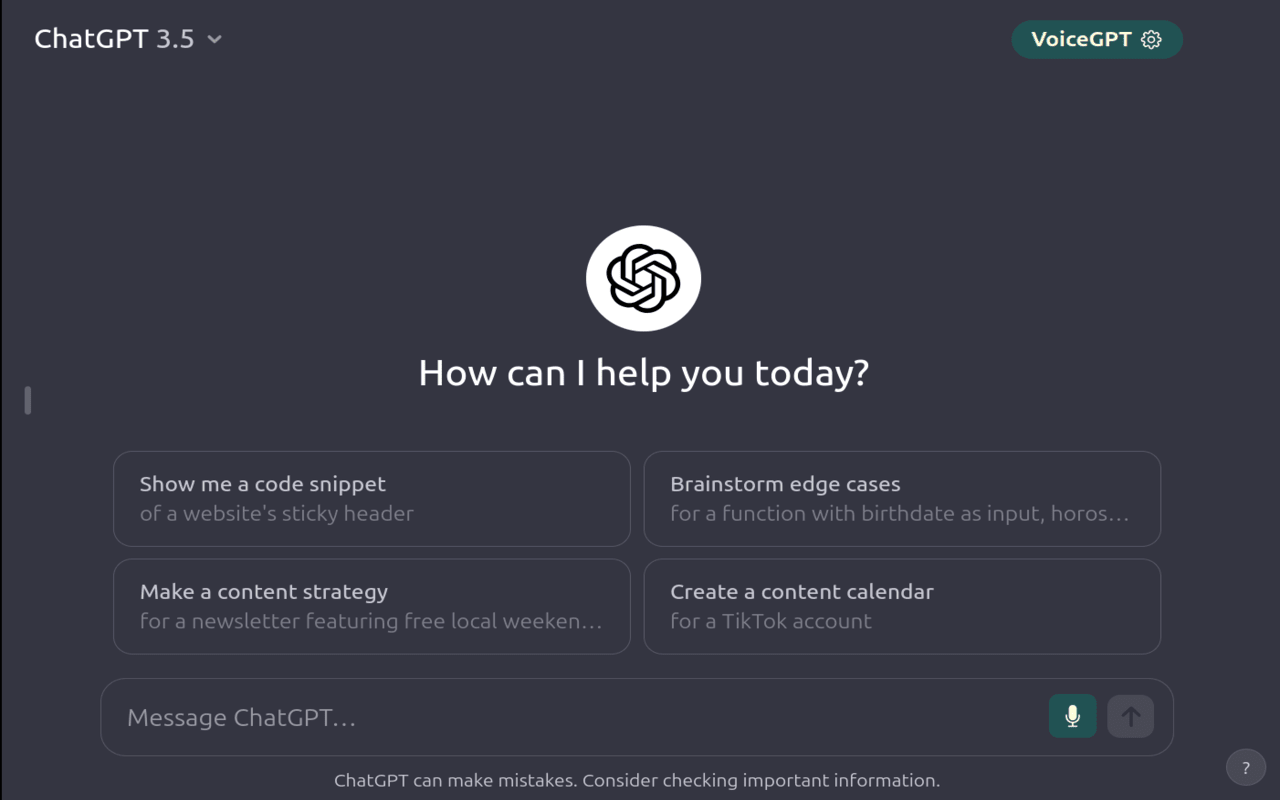 VoiceGPT chrome谷歌浏览器插件_扩展第2张截图