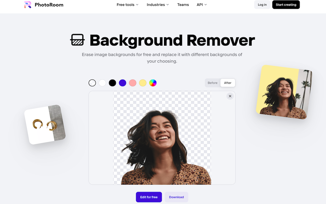 PhotoRoom Background Remover chrome谷歌浏览器插件_扩展第1张截图