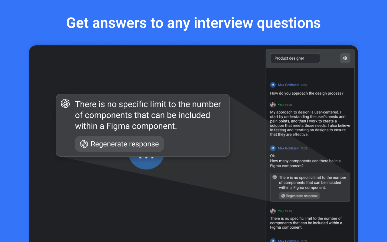 EasyInterview: ChatGPT for Google Meet chrome谷歌浏览器插件_扩展第3张截图