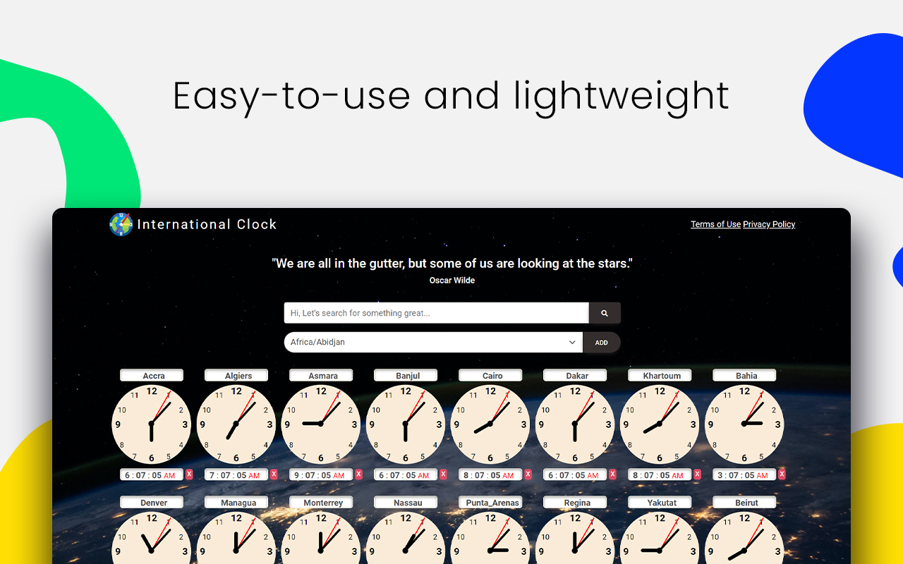 International Clock chrome谷歌浏览器插件_扩展第4张截图