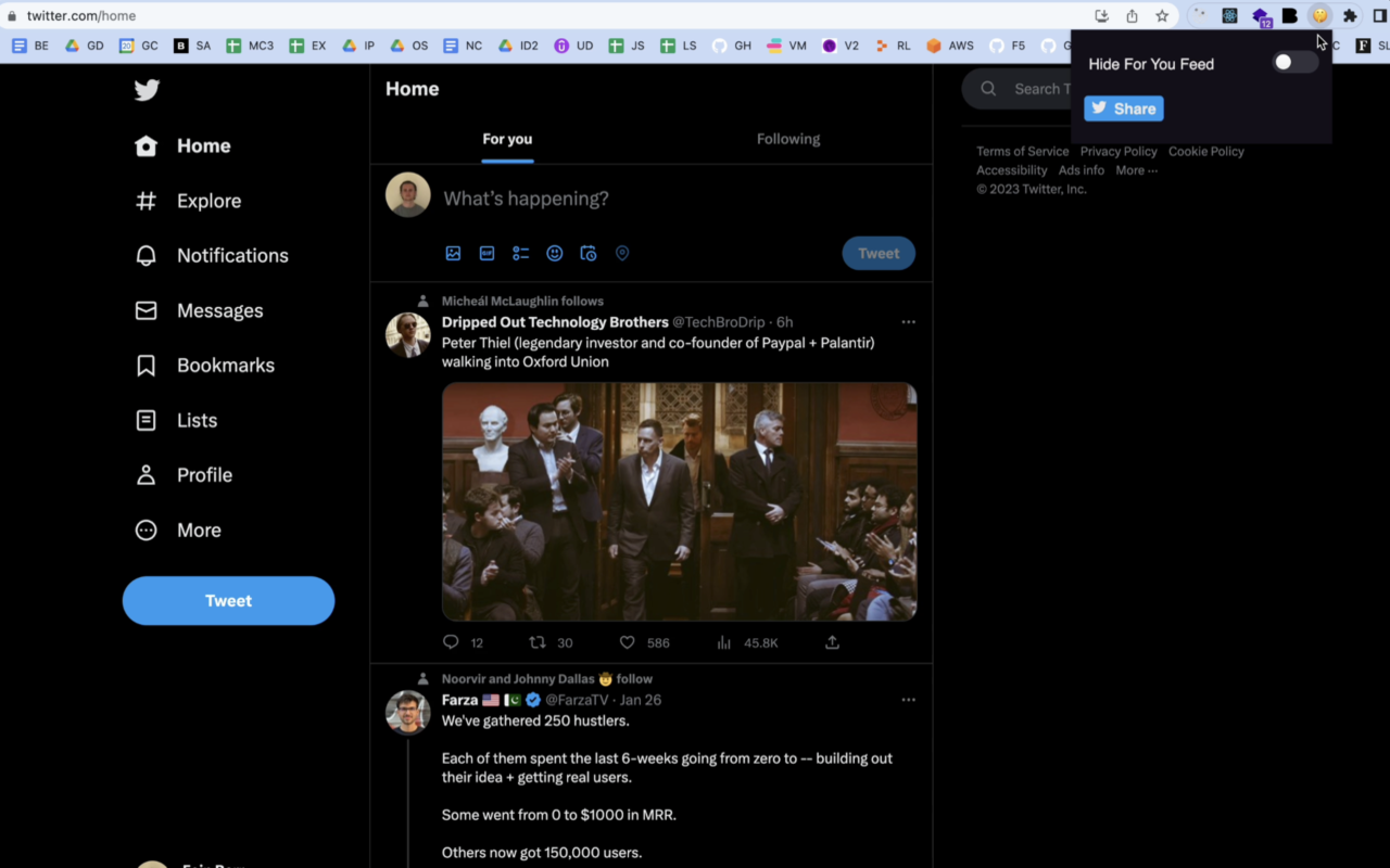 twitter-for-you-feed-remover chrome谷歌浏览器插件_扩展第2张截图