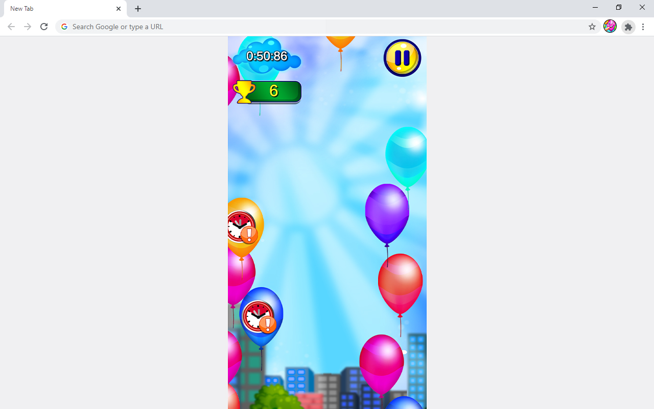 Popping Balloons Casual Game chrome谷歌浏览器插件_扩展第2张截图