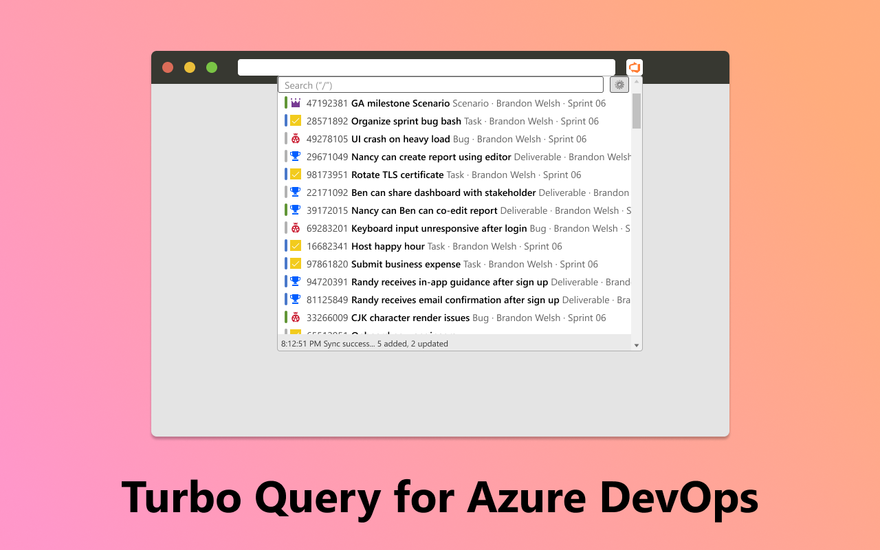 Turbo Query for Azure DevOps chrome谷歌浏览器插件_扩展第1张截图