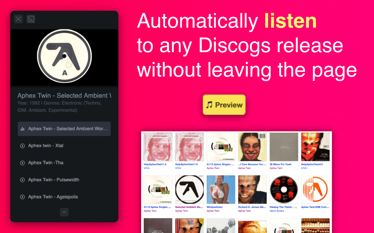 Discogify chrome谷歌浏览器插件_扩展第2张截图